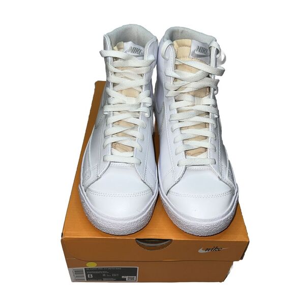 Nike Blazer Mid '77 White Vintage NAS Airbrush Photon Dust FD6924 100 Size8 - Picture 2 of 7